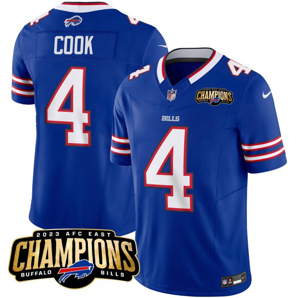 Men's Bills 2023 AFC East Champions Patch Vapor Jersey - All Stitched - Image 14