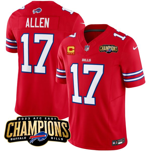 Men's Bills 2023 AFC East Champions Patch Vapor Jersey - All Stitched - Image 19