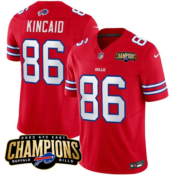 Men's Bills 2023 AFC East Champions Patch Vapor Jersey - All Stitched - Image 24