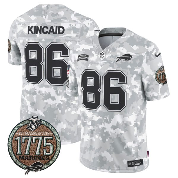 Men's Bills 2024 Salute to Service Establishment Year Patch Vapor Limited Jersey - All Stitched - Image 6
