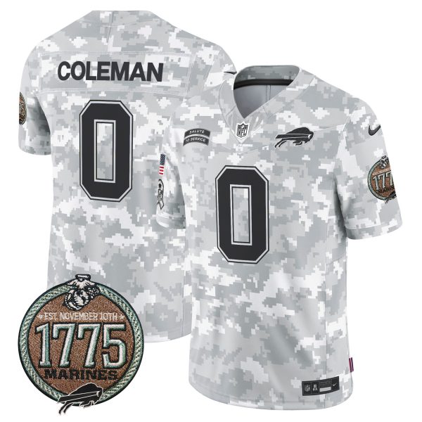 Men's Bills 2024 Salute to Service Establishment Year Patch Vapor Limited Jersey - All Stitched - Image 7