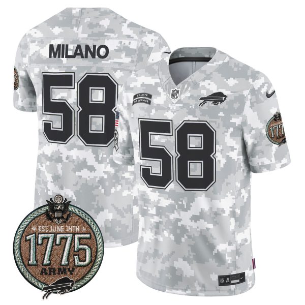 Men's Bills 2024 Salute to Service Establishment Year Patch Vapor Limited Jersey - All Stitched - Image 13