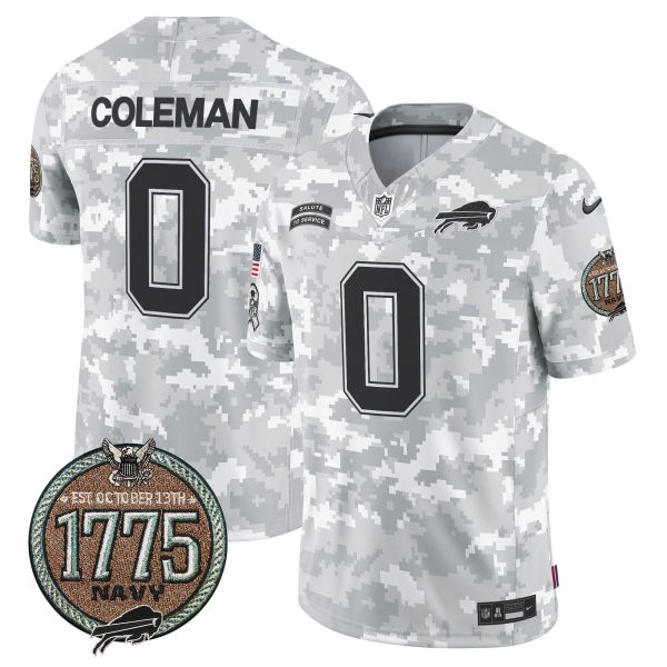 Men's Bills 2024 Salute to Service Establishment Year Patch Vapor Limited Jersey - All Stitched - Image 23