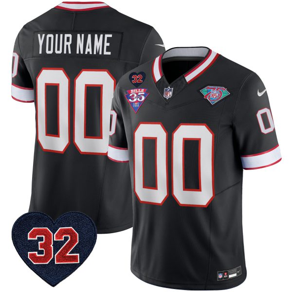 Bills 1994 Throwback O.J. Simpson Patch Vapor Limited Custom Jersey - All Stitched - Image 5