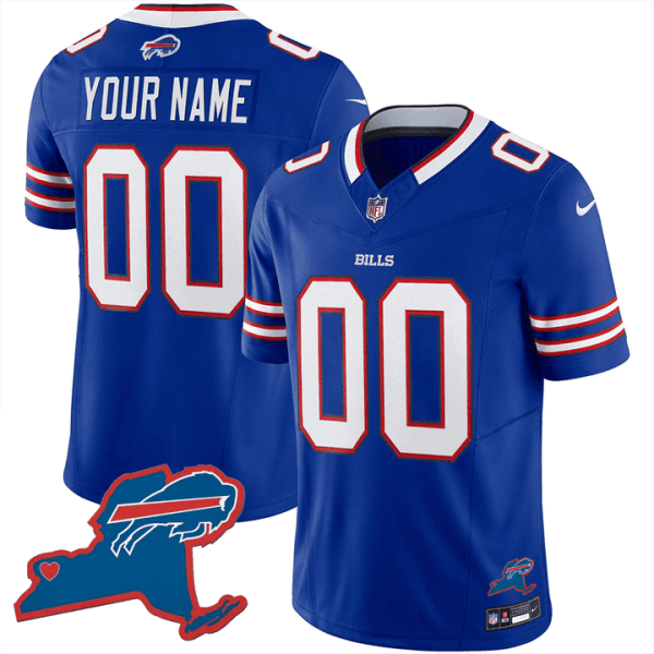 Bills New York Patch Vapor Limited Custom Jersey V2 - All Stitched - Image 2