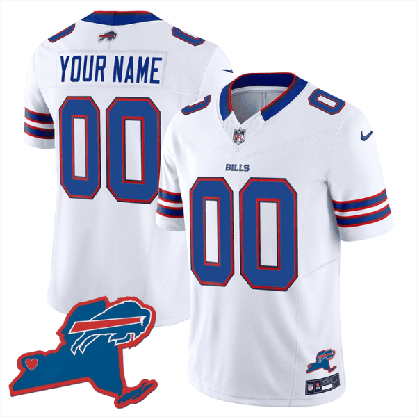 Bills New York Patch Vapor Limited Custom Jersey V2 - All Stitched - Image 4