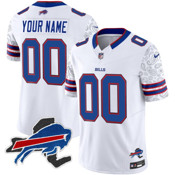 Bills New York Patch Vapor Limited Custom Jersey V2 - All Stitched - Image 5