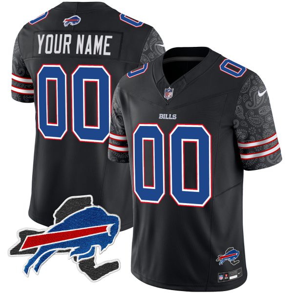 Bills New York Patch Vapor Limited Custom Jersey V2 - All Stitched - Image 6