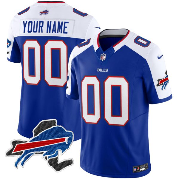 Bills New York Patch Vapor Limited Custom Jersey V2 - All Stitched - Image 8