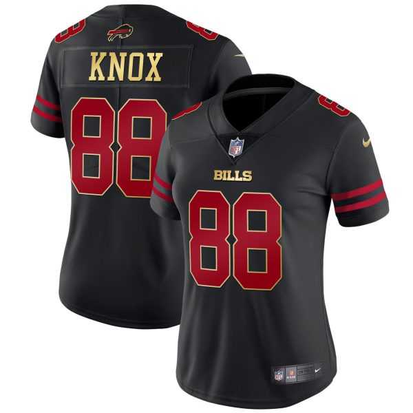 Women's Bills Black Red Vapor Jersey - All Stitched - Image 4