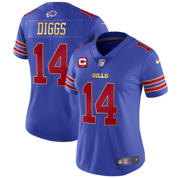 Women's Bills Black Red Vapor Jersey - All Stitched - Image 18