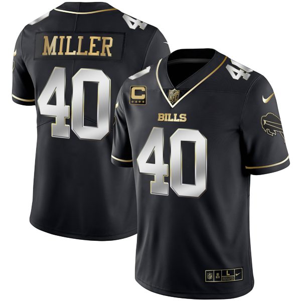 Men's Bills White Gold & Black Gold - All Stitched - Image 43