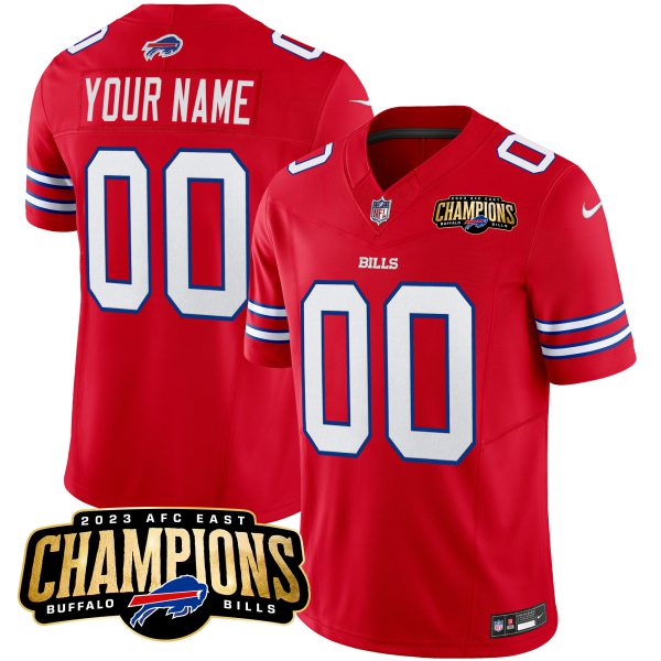 Bills 2023 AFC East Champions Patch Vapor Custom Jersey - All Stitched - Image 4