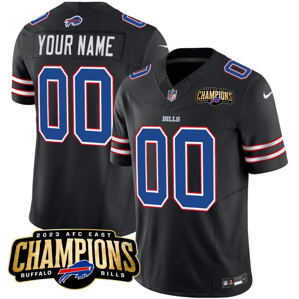 Bills 2023 AFC East Champions Patch Vapor Custom Jersey - All Stitched - Image 6