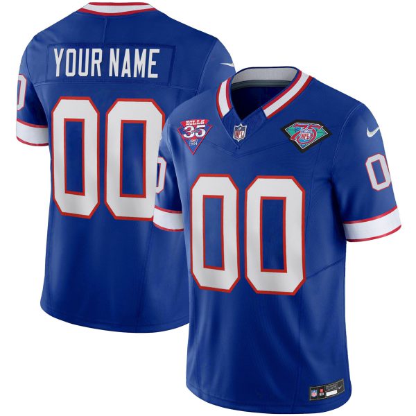 Bills 1994 Throwback Vapor Custom Jersey - All Stitched - Image 3
