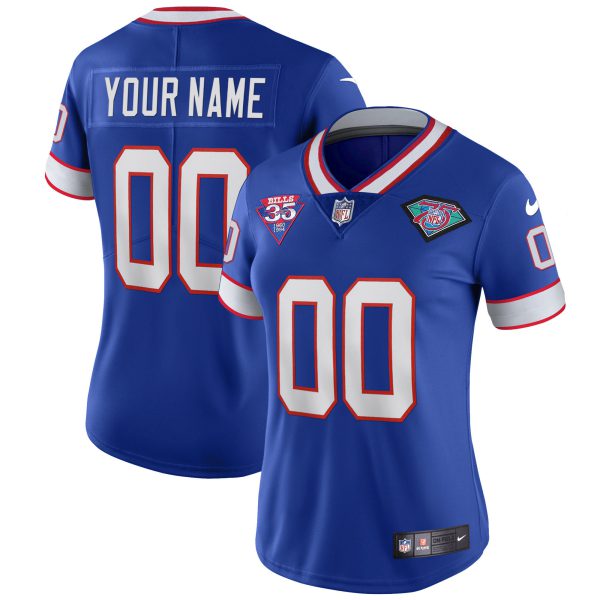 Bills 1994 Throwback Vapor Custom Jersey - All Stitched - Image 4
