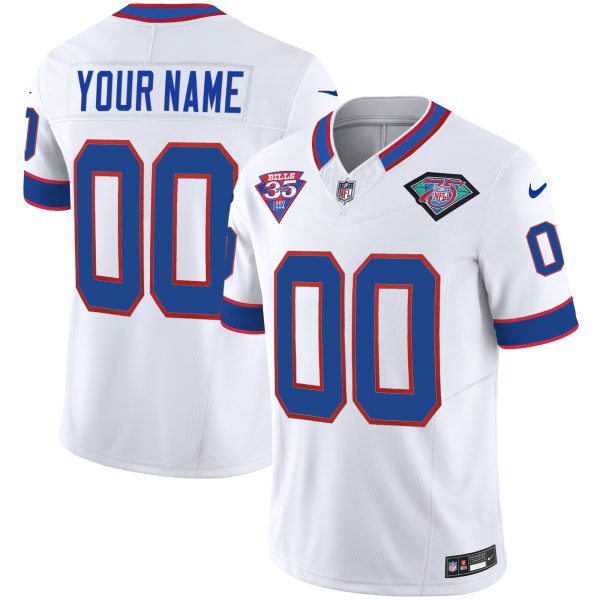 Bills 1994 Throwback Vapor Custom Jersey - All Stitched - Image 7