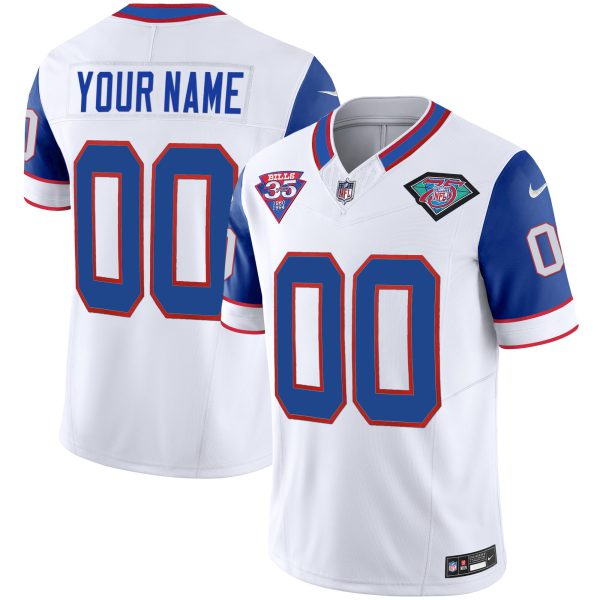 Bills 1994 Throwback Vapor Custom Jersey - All Stitched - Image 11