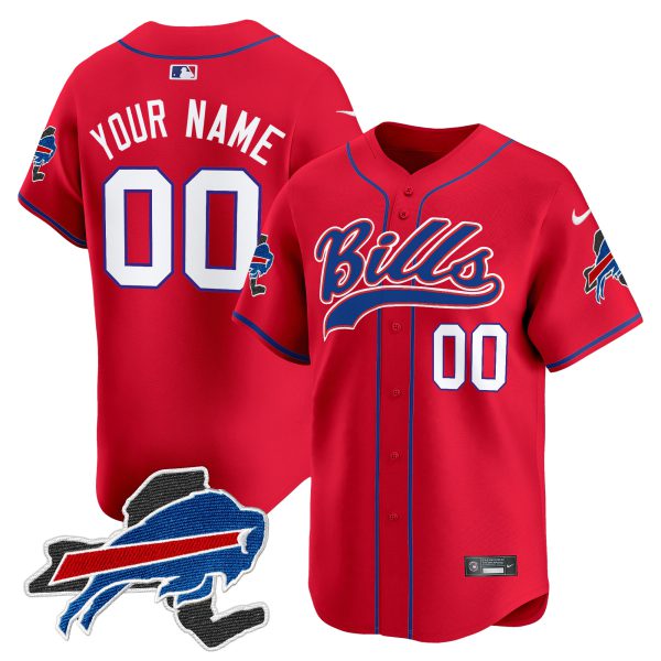 Buffalo Bills 2024 New York Patch Vapor Baseball Custom Jersey - All Stitched - Image 4
