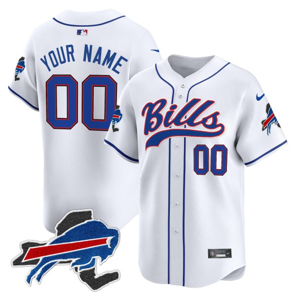 Buffalo Bills 2024 New York Patch Vapor Baseball Custom Jersey - All Stitched - Image 5