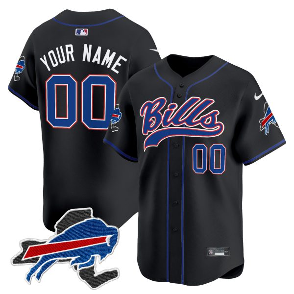 Buffalo Bills 2024 New York Patch Vapor Baseball Custom Jersey - All Stitched - Image 6