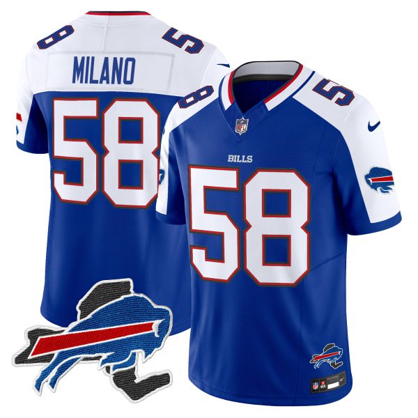 Men's Bills New York Patch Vapor Limited Jersey V3 - All Stitched - Image 12