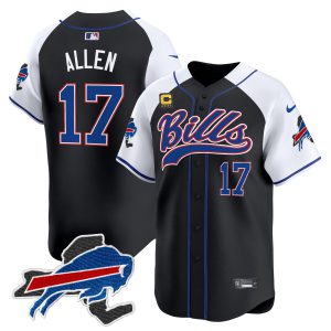 Men's Buffalo Bills 2024 New York Patch Vapor Baseball Jersey - All Stitched
