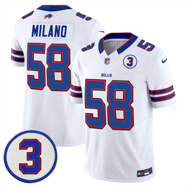 Men's Buffalo Bills Damar Honoring Patch Vapor Limited Jersey - All Stitched - Image 10