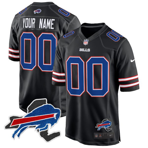 Buffalo Bills New York Patch Game Custom Jersey - All Stitched - Image 6