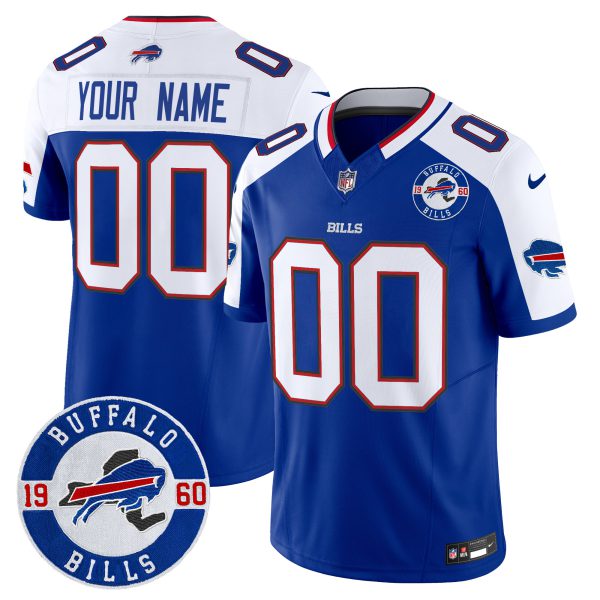 Buffalo Bills 2024 Vapor Limited Custom Jersey - Est. 1960 Patch - All Stitched - Image 2