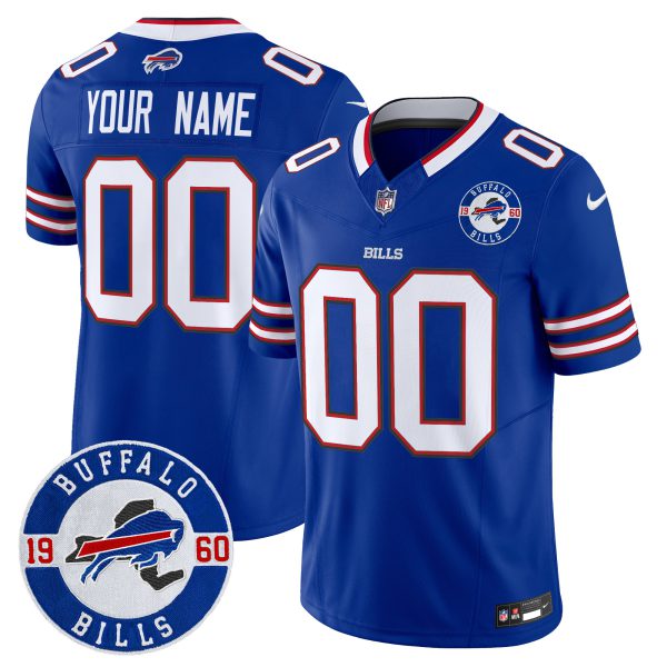 Buffalo Bills 2024 Vapor Limited Custom Jersey - Est. 1960 Patch - All Stitched - Image 3