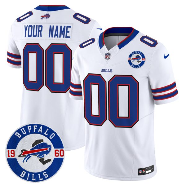 Buffalo Bills 2024 Vapor Limited Custom Jersey - Est. 1960 Patch - All Stitched - Image 5