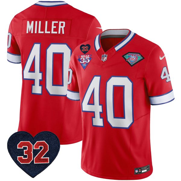 Men's Bills 1994 Throwback O.J. Simpson Patch Vapor Limited Jersey - All Stitched - Image 22