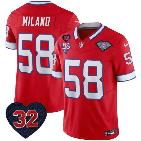 Men's Bills 1994 Throwback O.J. Simpson Patch Vapor Limited Jersey - All Stitched - Image 24