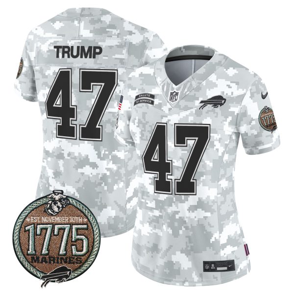 Women's Bills 2024 Salute to Service Establishment Year Patch Vapor Limited Jersey - All Stitched - Image 8