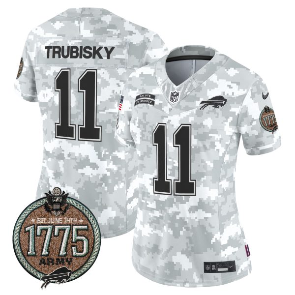 Women's Bills 2024 Salute to Service Establishment Year Patch Vapor Limited Jersey - All Stitched - Image 11