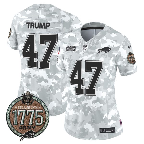 Women's Bills 2024 Salute to Service Establishment Year Patch Vapor Limited Jersey - All Stitched - Image 16