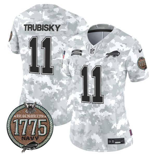 Women's Bills 2024 Salute to Service Establishment Year Patch Vapor Limited Jersey - All Stitched - Image 19