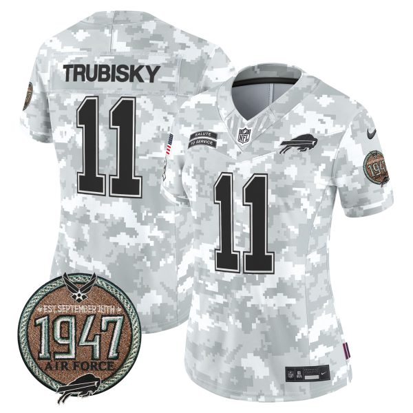 Women's Bills 2024 Salute to Service Establishment Year Patch Vapor Limited Jersey - All Stitched - Image 27