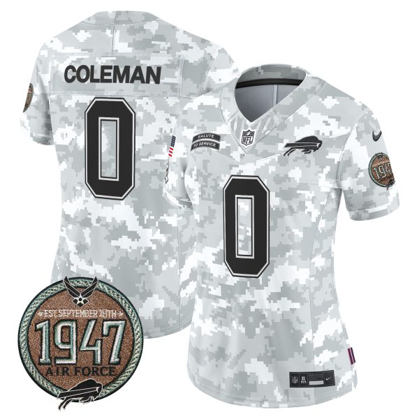 Women's Bills 2024 Salute to Service Establishment Year Patch Vapor Limited Jersey - All Stitched - Image 31