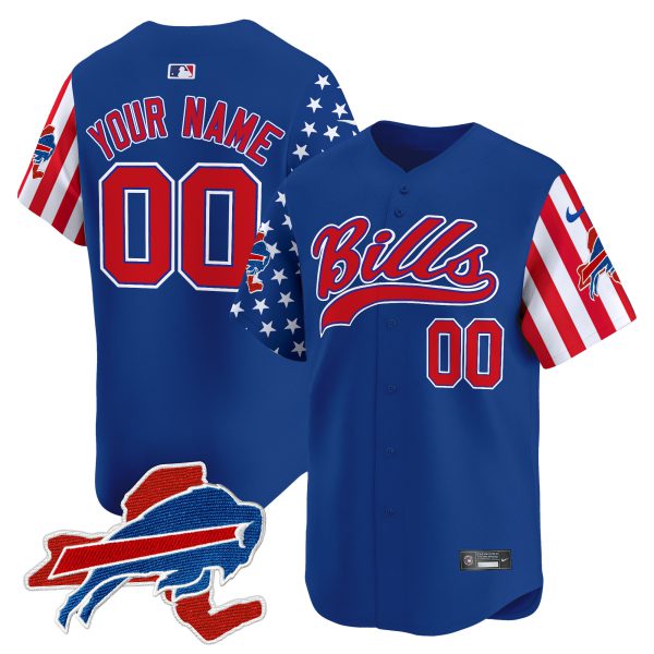 Buffalo Bills 2024 American Style Vapor Baseball Custom Jersey - All Stitched - Image 3