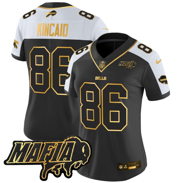 Women's Buffalo Bills 2024 Bills Mafia Patch Gold Vapor Limited Jersey - All Stitched - Image 6