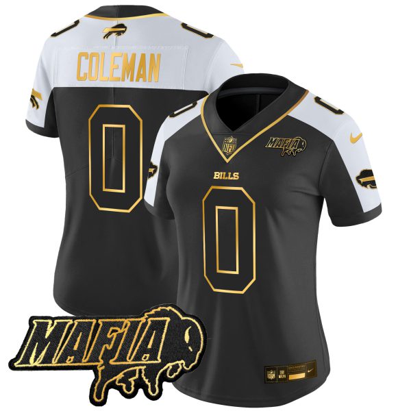 Women's Buffalo Bills 2024 Bills Mafia Patch Gold Vapor Limited Jersey - All Stitched - Image 7