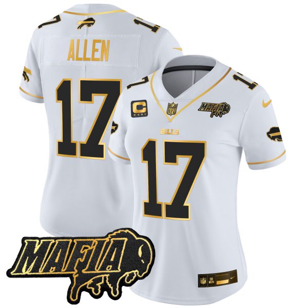 Women's Buffalo Bills 2024 Bills Mafia Patch Gold Vapor Limited Jersey - All Stitched - Image 9