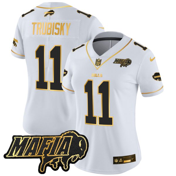 Women's Buffalo Bills 2024 Bills Mafia Patch Gold Vapor Limited Jersey - All Stitched - Image 11
