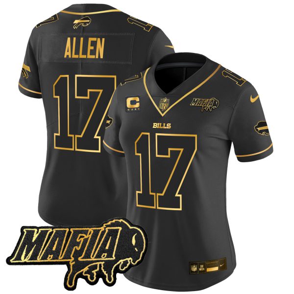 Women's Buffalo Bills 2024 Bills Mafia Patch Gold Vapor Limited Jersey - All Stitched - Image 17