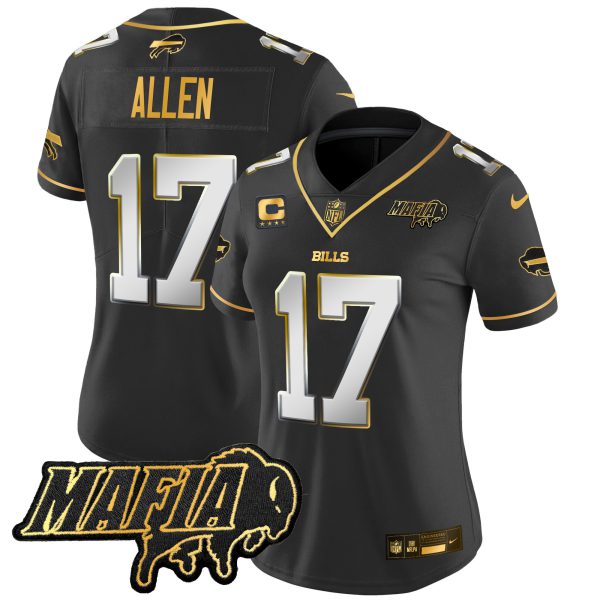 Women's Buffalo Bills 2024 Bills Mafia Patch Gold Vapor Limited Jersey - All Stitched - Image 25