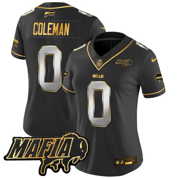 Women's Buffalo Bills 2024 Bills Mafia Patch Gold Vapor Limited Jersey - All Stitched - Image 31