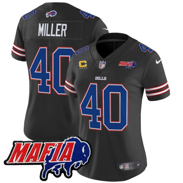 Women's Buffalo Bills 2024 Bills Mafia Patch Vapor Limited Jersey - All Stitched - Image 28