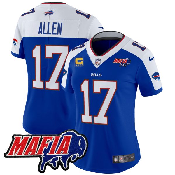 Women's Buffalo Bills 2024 Bills Mafia Patch Vapor Limited Jersey - All Stitched - Image 33
